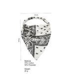 Load image into Gallery viewer, Vintage Amoeba Print Stretch Triangle Hair Scarf  N6H132