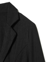 Load image into Gallery viewer, Lace Patchwork Waist Slim Blazer Women Black White N5A485