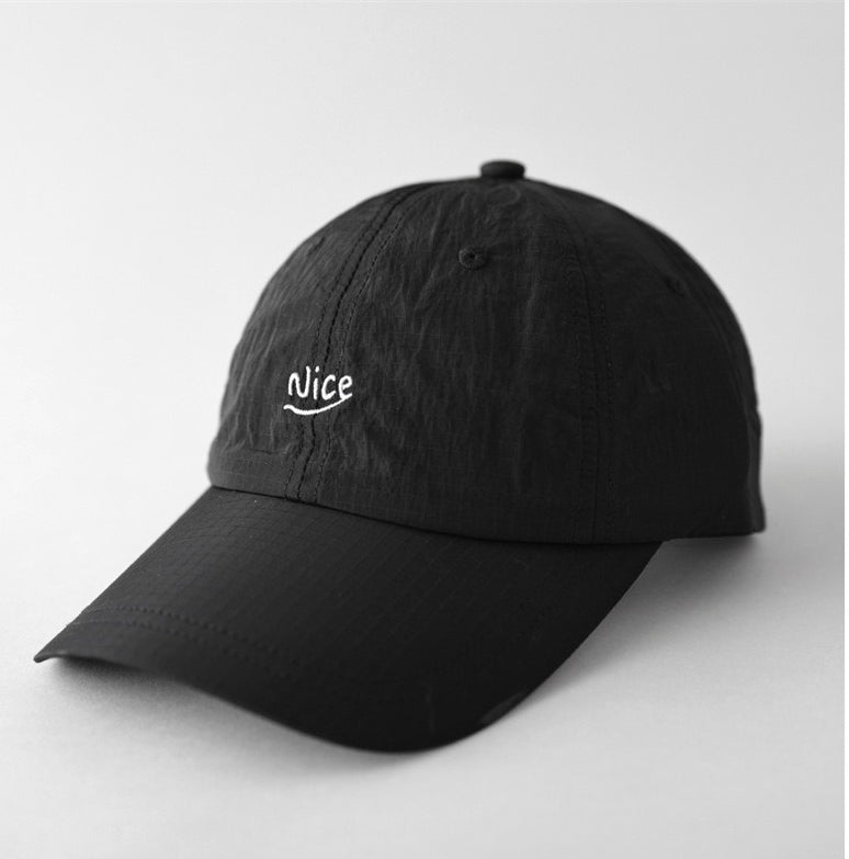 Embroidered Letter Check Quick-Dry Baseball Cap N6C082