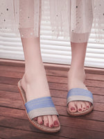 Load image into Gallery viewer, Non-Slip Linen House Slippers Women Multiple Colors N6C230