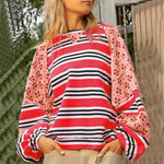 Load image into Gallery viewer, Block Print Sweatshirt Long Mid Weight Options N5Z797
