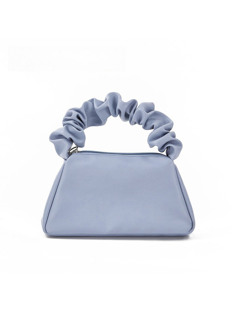 Pleated Top Handle PVC Makeup Bag Women N6C071