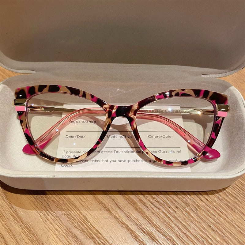 Retro Cat Eye Blue Light Blocking Glasses Women N6B153