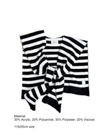 Load image into Gallery viewer, Striped Knit Shawl Scarf Wrap Women N6E175