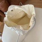 Load image into Gallery viewer, Polka Dot Plaid Lace Canvas Shoulder Bag Women N6F180