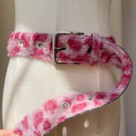 Load image into Gallery viewer, Unisex Pink Leopard Print Belt N6J104