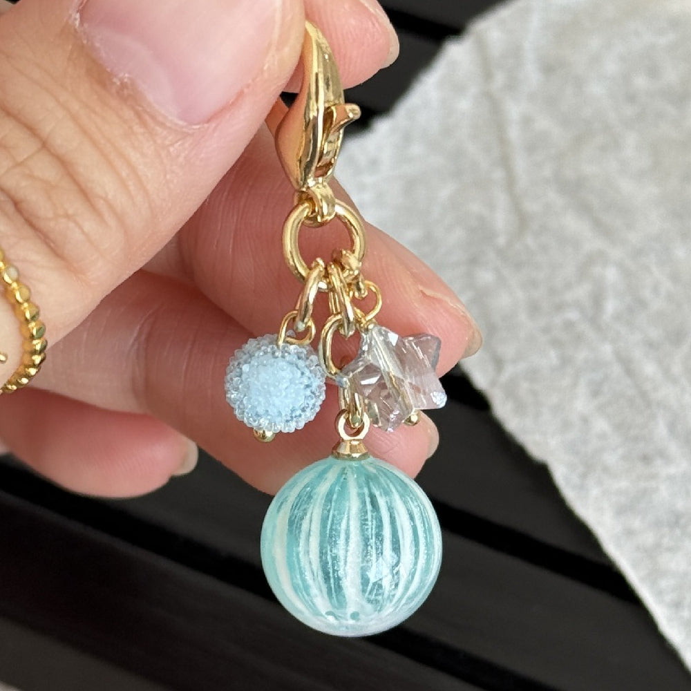 Colorful Resin Star Charm Keychain for Backpack N6D042