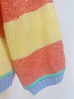 Load image into Gallery viewer, Color-Block Striped Loose Pullover Sweater Women N6H304