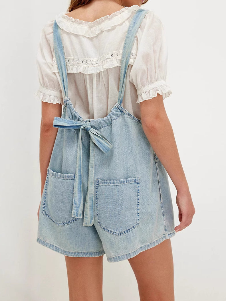 Adjustable Overalls Jumpsuit Pocket Relaxed N5Z152