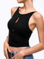 Load image into Gallery viewer, Cooling Ribbed Cutout Backless Tank Top N6F021