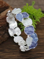 Load image into Gallery viewer, Enamel Square Geometric Stretch Bangle Women N6C218