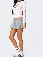 Load image into Gallery viewer, 3D Pocket Denim Skirt Bodycon Mini Vintage Washed N5Z201
