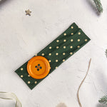Load image into Gallery viewer, Polka Dot Button Headband Wide Elastic Sport Hairband N6F074