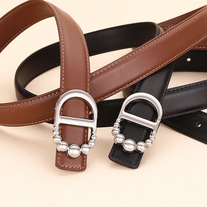 Business Letter Design Genuine Leather Belt Women N6H328