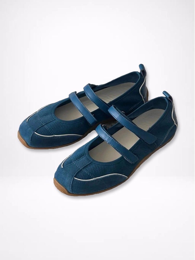 Sporty Double Strap Mary Jane Flat Shoes Women N6C143