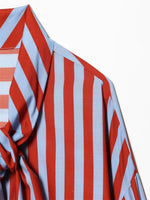 Load image into Gallery viewer, Bow Tie Striped Long Sleeve Shirt Women N6C108