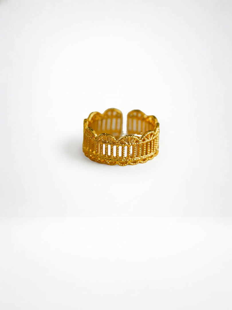 Lace Diamond Adjustable Ring Women N6C001