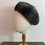 Load image into Gallery viewer, Vintage Beret Plaid Oversized Pumpkin Hat Women N6H232