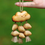 Load image into Gallery viewer, Cloud Shape Seed Pod Rattle Bag Charm Car Ornament N6F308