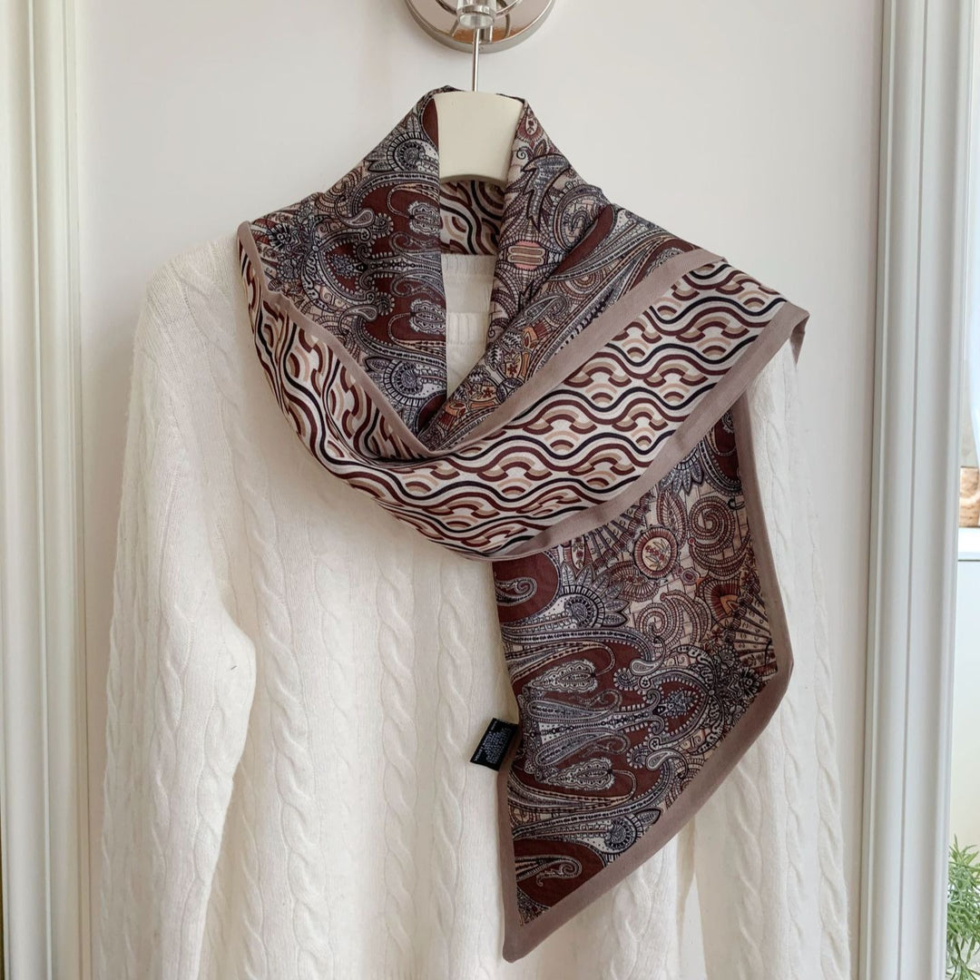 Women's Cotton Linen Printed Scarf Shawl N6J143