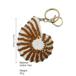 Load image into Gallery viewer, Hand Crochet Conch Keychain Ocean Sea Creature Charm N6G078