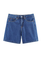 Load image into Gallery viewer, Mid-Rise Denim Shorts Women Office Casual Slim Fit N6F002