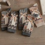 Load image into Gallery viewer, Vintage Ethnic Double Needle Thick Mid-Calf Socks N6H034