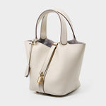 Load image into Gallery viewer, Genuine Leather Bucket Bag Handheld Shoulder Purse N6F148