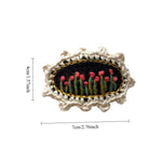 Load image into Gallery viewer, Womens Vintage Crochet Floral Hair Clip N6K313