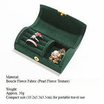 Load image into Gallery viewer, Portable Boucle Fleece Jewelry Box Multi Color S5P949