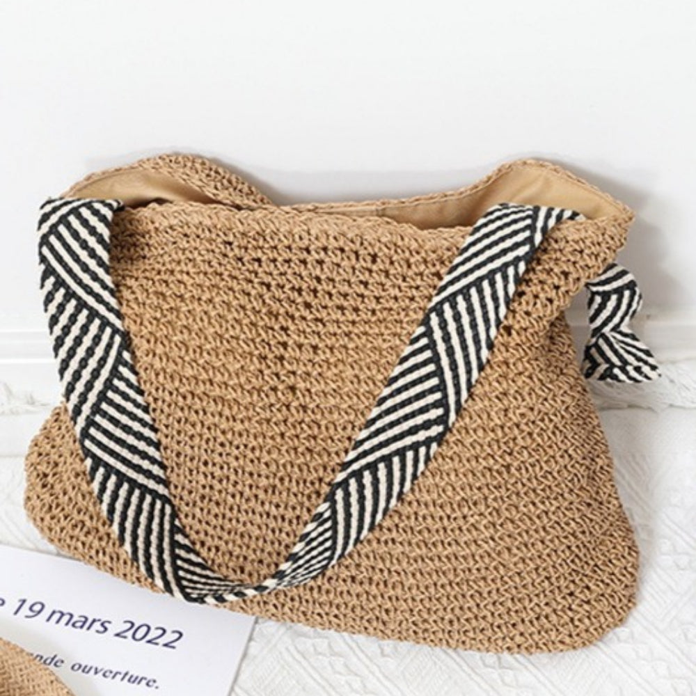 Straw Woven Beach Shoulder Bag Women N6E031