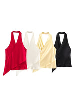 Load image into Gallery viewer, Halter Neck Satin Camisole Women N6C264