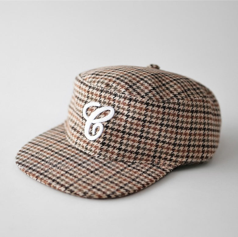 Retro Leopard Print Flat Top Baseball Cap Women N6C077