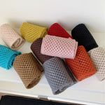 Load image into Gallery viewer, Cross Knit Neck Warmer Scarf Women Wool Blend N6H313