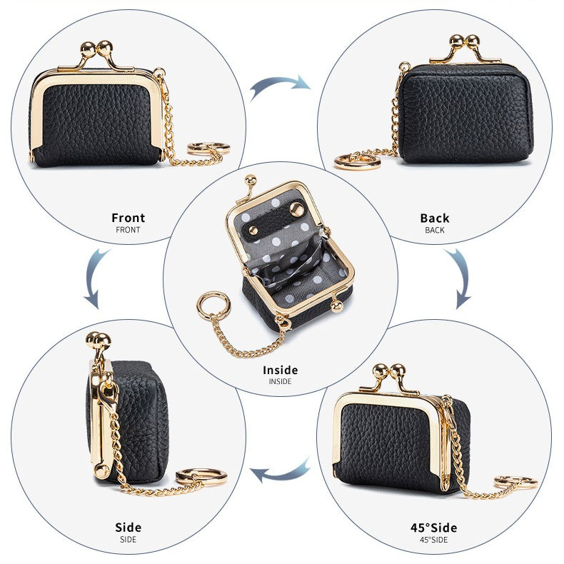 Unisex Leather Mini Jewelry Clutch N6J228