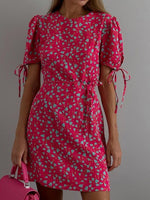 Load image into Gallery viewer, Floral Wrap Bodycon Dress Women Summer N6D092