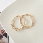 Load image into Gallery viewer, Fresh Pearl Hair Tie Basic Coffee Tone Women N6H189