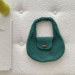 Load image into Gallery viewer, Soft Plush Knit Handbag Women Small Tote N6H314