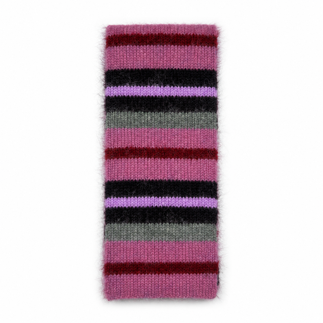 Womens Wool Blend Colorful Striped Knit Scarf N6K239