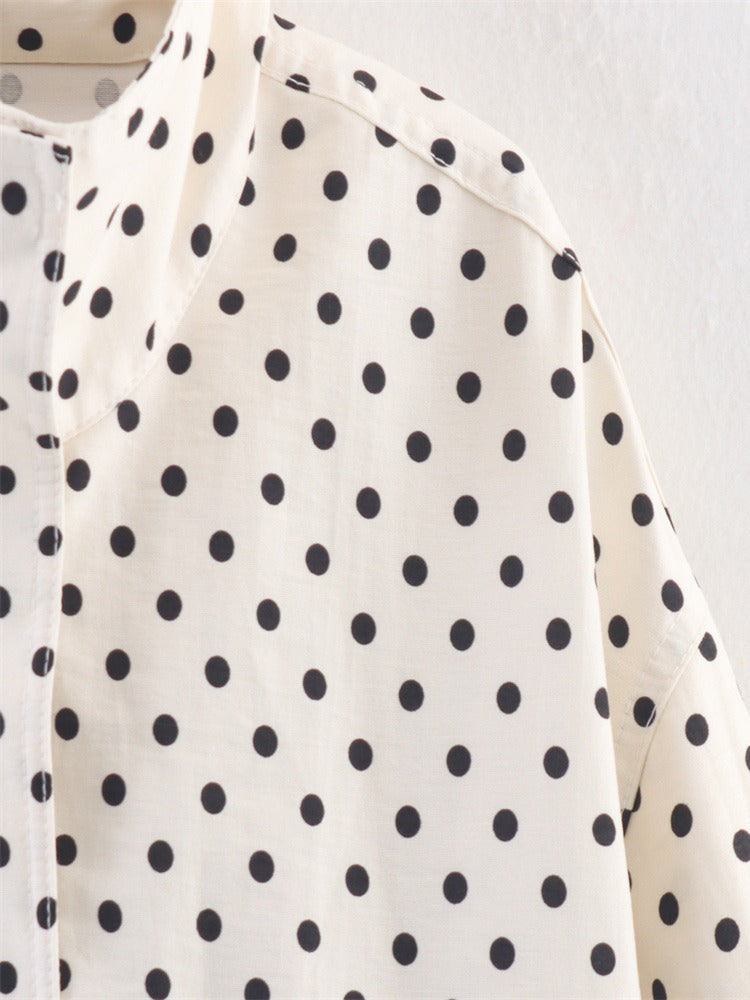 Dot Seersucker Blazer and Shorts Set Women N6C269