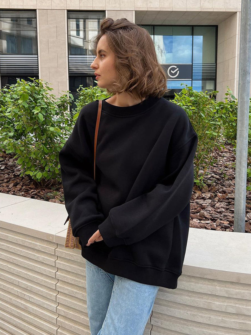Brushed Fleece Hoodie Relaxed Mid Heavy N5Z412