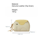 Load image into Gallery viewer, Top Grain Leather Elephant Card Holder Mini Wallet N6G093