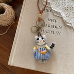Load image into Gallery viewer, Nepal Handmade Wool Felt Animal Charm Keychain N6G036