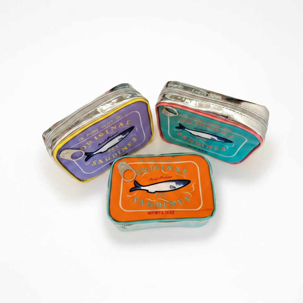 Sardine Can Cat Design Makeup Pouch N6E058