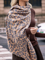 Load image into Gallery viewer, Animal Print Faux Cashmere Wrap  M5A186