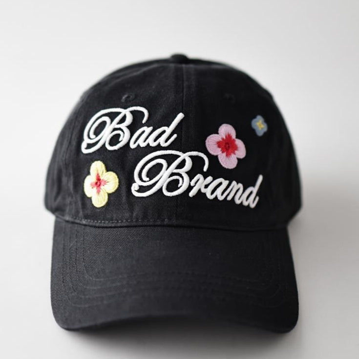 Embroidered Floral Letter Baseball Cap Women N6C079