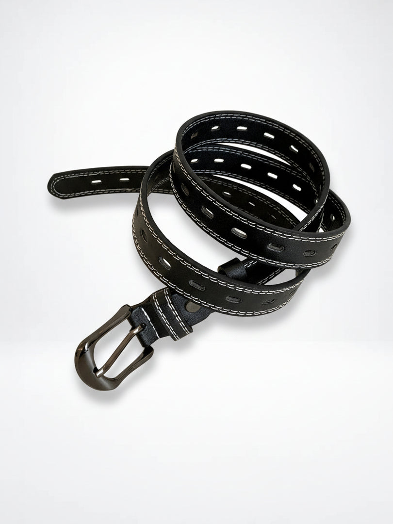 Retro Brown Belt  Fashion PU Leather Buckle Strap N6C074