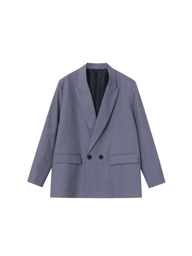 Double Breasted Loose Fit Blazer Women N6F012
