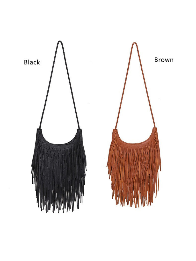 Handmade Fringe Crossbody Bag Women N6C223