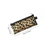 Load image into Gallery viewer, Leopard Flocked Nylon Mesh Pencil Pouch N6J262